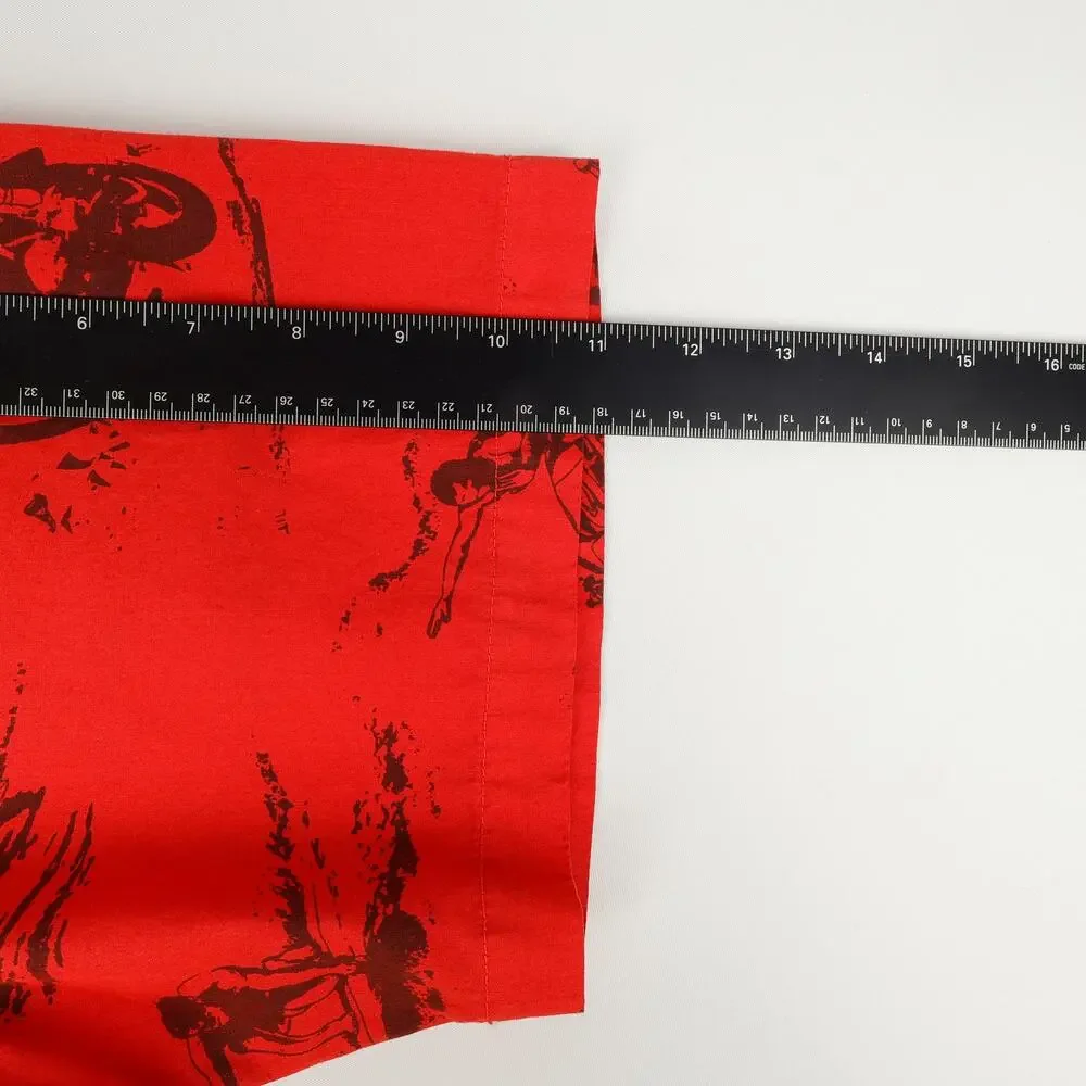 Iron And Resin Freedom Riders Mens 2XL Button Down Short Sleeve Shirt Motorbike - Picture 5 of 10